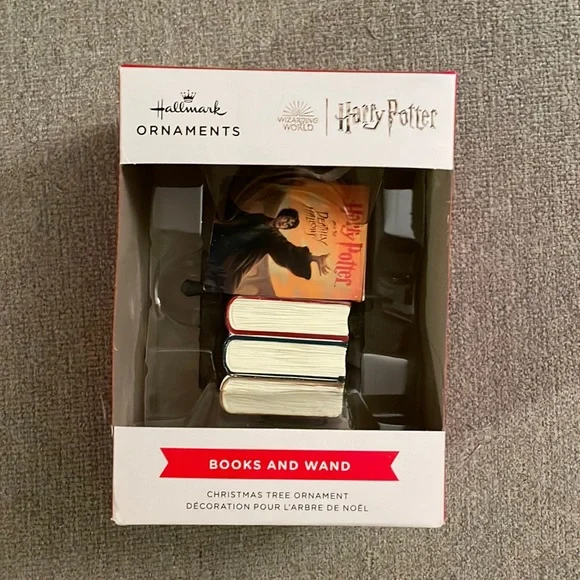 Harry Potter Books and Wand Ornament - Picture 2 of 5